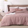 thumbnail image 1 of Juego de edredón Bedsure Full Dusty Rose con 1 edredón y 2 fundas, 1 of 7