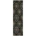 thumbnail image 2 of Addison Rugs Chantille Indoor/Outdoor Transitional Medallions Black Washable Runner Rug, 2'3" x 7'6", 2 of 6