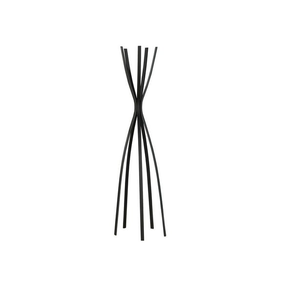 Monarch Specialties Coat Rack, Hall Tree, Free Standing, 5 Hooks, Entryway, 72"h, Bedroom, Metal, Black, Contemporary, Modern