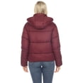 thumbnail image 3 of White Mark Women's Zip Hooded Puffer Jacket with Pockets, 3 of 7