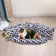 thumbnail image 3 of Cojín de para gatos grandes, plegable, con bola para rascar, suave, 117cm/46,06 pulgadas, interactivo para conejos, ejercicio, , - Blanco negro Sunnimix Cama tipo túnel para gatos, 3 of 7