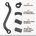thumbnail image 3 of Uxcell 12mm x 13mm 12-Point S-Style Box Wrench Double End S Shaped Wrench Sandblasted Nickel Plated Cr-V Steel S Box Wrenches for Home Auto Bike Machine Repair, 3 of 6