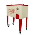 thumbnail image 3 of Leigh Country CP 98116 60 Qt. Coca-Cola Cream & Red Fishtail Logo Metal Patio Cooler, 3 of 4