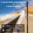 thumbnail image 2 of Camping Light 4 in 1 Camping Light with Fan and Smart Humidifier Rechargeable Camping Light and Lantern for Outdoor Camping Hiking Emergency Daily Use, 2 of 4