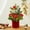 Red, variant on HongHeng Small Christmas Tree, Tabletop Mini Xmas Tree, 12" Artificial Little Potted for Christmas Decor, Suitable for Weddings, Holidays, Christmas and Other Festivals