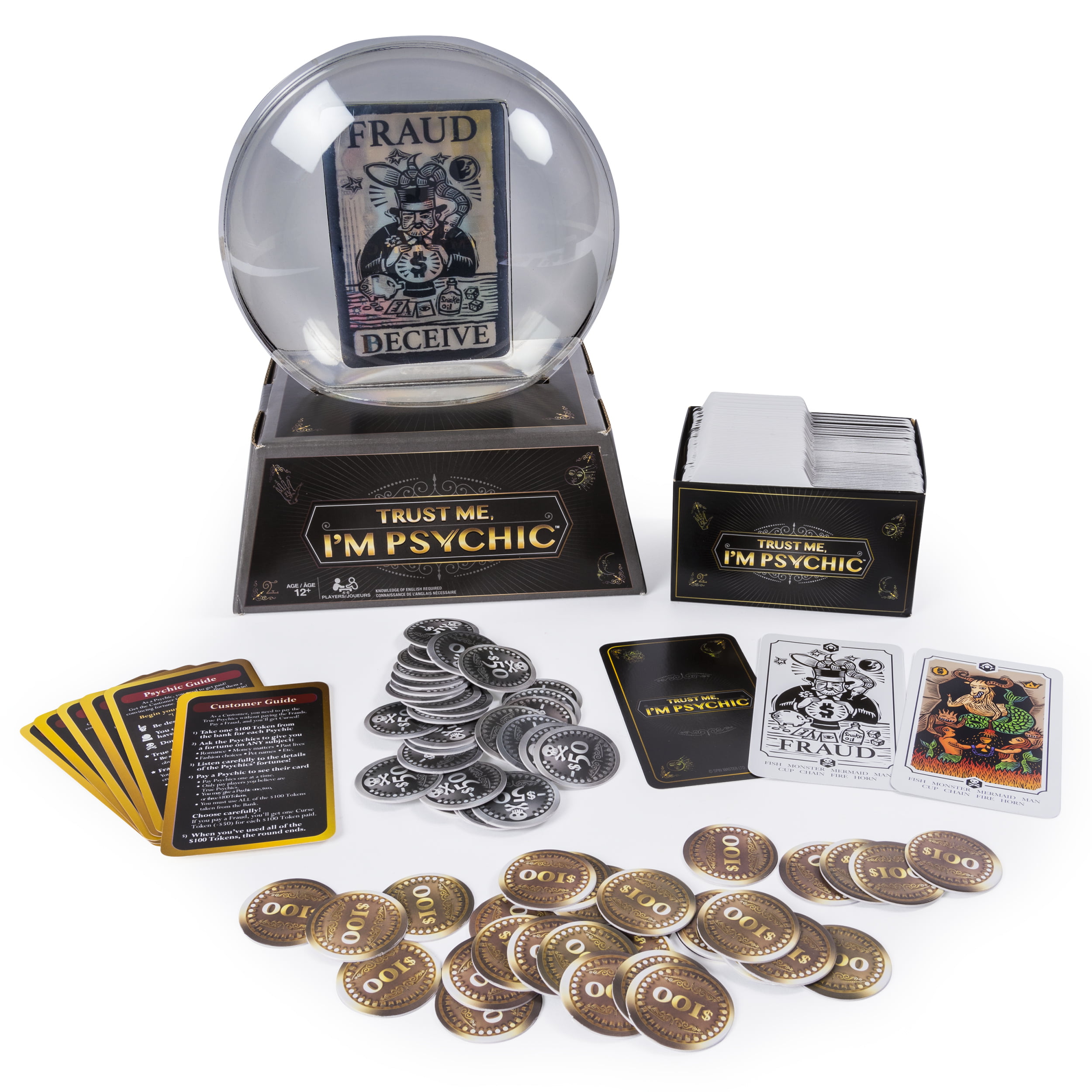 Spin Masters "Trust Me I'm Psychic" Fortune Telling Party Game-Game Cards Only 