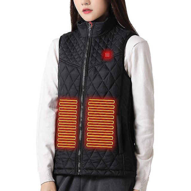 Chaleco eléctrico calefactable para mujer, ropa inteligente con calefacción cálida, carga Usb, temperatura constante, S-4xl