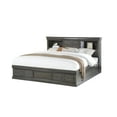 thumbnail image 4 of Acme Louis Philippe III - Queen Bed w/Storage in Dark Gray, 4 of 6