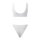 thumbnail image 4 of Gibobby Trajes de baño mujer una pieza Bikini de 1 pieza para mujer(Blanco,G), 4 of 5