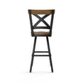 thumbnail image 5 of Amisco Jasper 30 In. Swivel Bar Stool - Light Brown Distressed Wood / Black Metal, 5 of 10