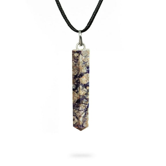 AYANA Rare Charoite Necklace - Sagittarius Zodiac Sign, Lavender & Purple Jewelry for Women, Genuine Charoite Stone Pendant - Crystal Gifts for Women