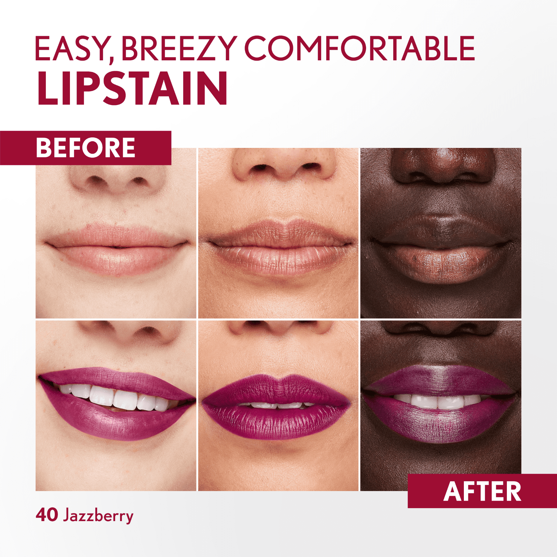(2 pack) COVERGIRL Outlast Lipstain, 40 Jazzberry, Pink, 0.05 fl oz