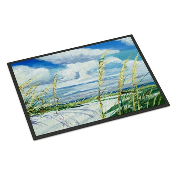 Carolines Treasures JMK1123JMAT Sea Oats Door Mat Indoor Rug or Outdoor Welcome Mat 24x36 Doormat  36"L x 24"W