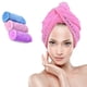 thumbnail image 1 of Paquete de 3 toallas de microfibra para el cabello para mujeres, 11 pulgadas * 26 pulgadas, turbante para el cabello de secado rápido, toallas suaves antiencrespamiento para secar el cabello, 1 of 5