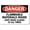 Warning Sign 6, variant on OSHA Danger Confined Space - Lockout Required Before Entering Sign - 8"x12" Metal Warning Sign, for Wall or Fence
