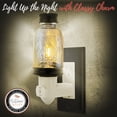 thumbnail image 4 of Autumn Alley Black Mini Mason Jar Nightlight with Warm Glow LED Bulb, 4 of 7