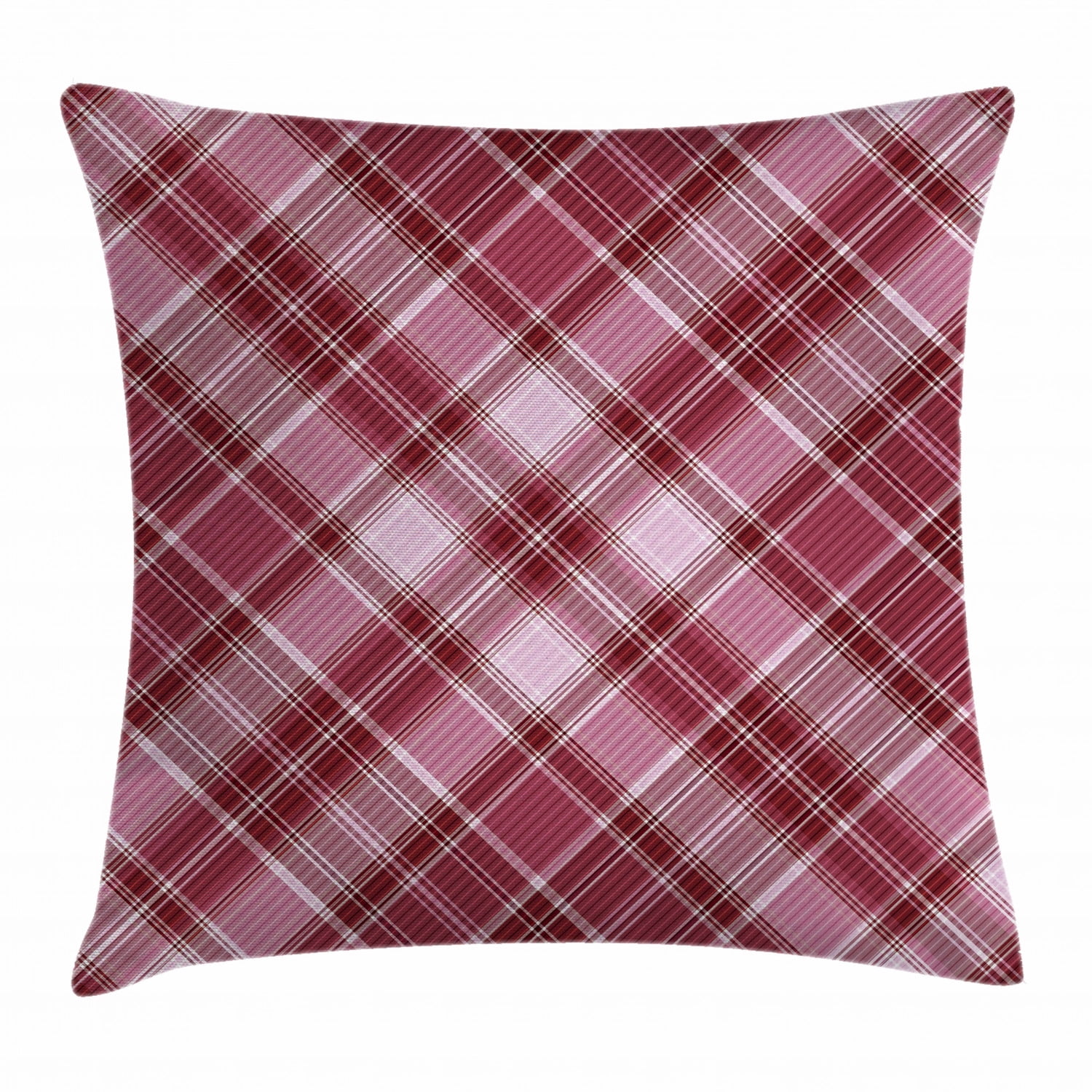 Checkered Throw Pillow Cushion Cover, Cross Checkered Pattern with