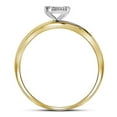 thumbnail image 3 of 10K Yellow Gold His Hers Round Diamond Solitaire Matching Wedding Set 1/5 Cttw, Womens Size: 5-10, Mens Size: 7-13, 3 of 4