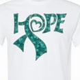 thumbnail image 4 of Inktastic Hope Teal Ribbon for Awareness of Ovarian Cancer T-Shirt, 4 of 5