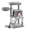 Light Gray, variant on 38-Inch Multi-Level Cat Tree and Cat Tower Condo with Widened Perch, Scratching Posts, Climbing Ramp, Two-Door Cave, and Hanging Hammock
