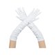 thumbnail image 1 of INSPIRAR CHIC Guantes de cuero sintético para mujer Brillantes de dedos completos de ópera Largos Cálidos Guantes Talla Única Blanca, 1 of 6