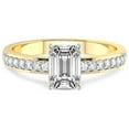 thumbnail image 3 of 5 Carat IGI Certified Emerald Shape Lab Grown Diamond Engagement Ring | 14K Yellow Gold |Charm Of Love Eternity Diamond Ring | FG-VS1-VS2 Quality Friendly Diamonds, 3 of 4