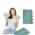 thumbnail image 3 of HLONK 52 Week Savings Challenge Budget Book Binder Fun Saving Money Budgets Planner Cash Envelope Wallet Notebook for Couple, 3 of 19