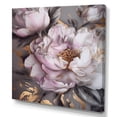 thumbnail image 2 of Designart "Pink Grey Peonies Elegance III" Floral Peony Canvas Print, 2 of 5