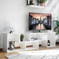 thumbnail image 2 of 43'' - 86'' DIY Convertible TV Stand and Bookcase, for TV's 40'' to 80'', Horizontal or Vertical Storage Shelf, for Study, Bedroom, Living room, Office, 2 of 11