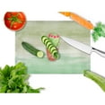 thumbnail image 2 of Cactus Green Watercolor Glass Cutting Board Large, 2 of 2