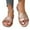 Rose Gold, variant on Njoeus Women's Casual Flat Sandals Open Toe Anti Slip Shoes Walking Sandals Women Black Red Purple Brown Sandals