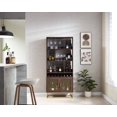 thumbnail image 4 of Home Source Wine Storage Cabinet Walnut, 4 of 5