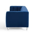 thumbnail image 6 of Tufted Sofa, Velvet, Blue Navy, Modern Contemporary Urban Design, Living Lounge Room Hotel Lobby Hospitality, 6 of 9