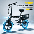 thumbnail image 3 of 14" Folding ebike for Adults,500W Motor up to 20 mph Range 30 mile with 36V 12Ah Removable Battery Convenient for Riders class 2 Electric bike,UL 2849, 3 of 8