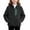 Black, variant on Unisex Kids Fleece Jacket Solid Color Zip Warm Coat, Long Sleeve Casual Outerwear With Side Pockets Loose Daily Jacket for Boys Girls All Season Wear Black 12-13 Years