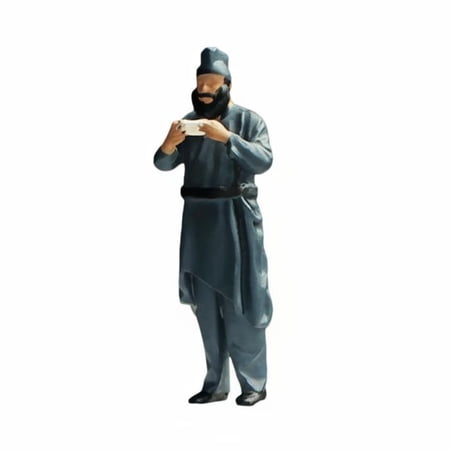 Lazsy Three Kingdoms Character Model Detailed Craftsmanship 1:64 Scale Historical Figure Hand Painted Diorama Scene Prop for Hobbyists, Dioramas, Display