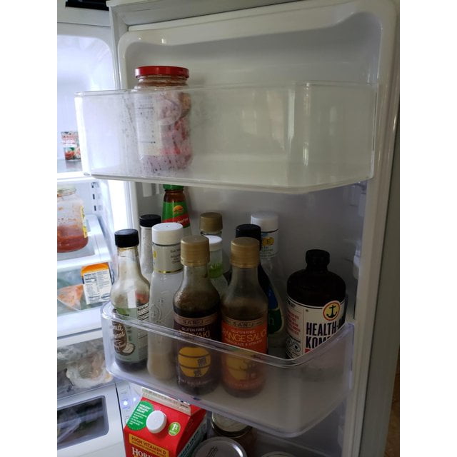KOJEM Right Side Refrigerator Door Shelf, White, Compatible with