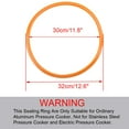thumbnail image 2 of Unique Bargains 30cm Silicone Rubber Gasket Sealing Ring Replacement for  Cooker, 2 of 5