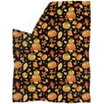thumbnail image 4 of Pumpkin Print Blanket Soft Flannel Blankets Brown Leaf Fall Blanket Lightweight Blankets for Travel Sofa Couch Bed Cozy Warm Plush Bed Throws Living Rooms for All Seasons, 4 of 6