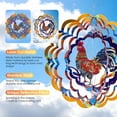 thumbnail image 3 of Rooster Metal Wind Spinners, 12 Inch Wind Spinners Outdoor, 3D Hanging Wind Spinner for Yard and Garden Outdoor & Indoor Decorations, Chicken Gifts for Women Mom Men Dad Grandpa, 3 of 7