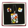 thumbnail image 3 of GlassOfVenice Murano Glass Millefiori Necklace and Earrings Set - Rectangular, 3 of 9