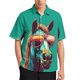 thumbnail image 3 of Camisas con estampado digital de animales y caballos para hombre, camisas hawaianas holgadas informales de manga corta para playa, blusas de gran tamaño para hombre, 3 of 5