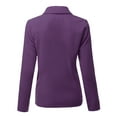 thumbnail image 3 of Doublju Women's Full Zip Up Fleece Jacket With Pockets (Plus Size Available), 3 of 5