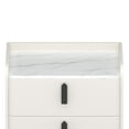 thumbnail image 6 of Jopath Nightstand with 2 Drawers,Modern Marble Beside Table End Table for Bedroom,White02, 6 of 7