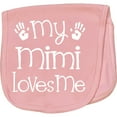 thumbnail image 2 of Inktastic My Mimi Loves Me Grandkids Baby Burp Cloth, 2 of 3