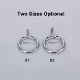 thumbnail image 4 of Dispositivo de castidad masculina de acero inoxidable de 45 mm / 50 mm Anillo para el pene con jaula para pene yeacher Producto vivo, 4 of 7