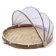thumbnail image 3 of Cesta redonda tejida a mano cubierta de la comida de la cesta de la tienda de la comida de la porción de bambú cubierta con la cubierta de malla, 3 of 10