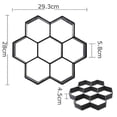 thumbnail image 4 of 2 moldes para adoquines de hormigón escalonados, moldes para adoquines de jardín de 30 x 30 cm, 4 of 4