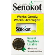 Senokot Overnight Laxative Tablets, 50 Count