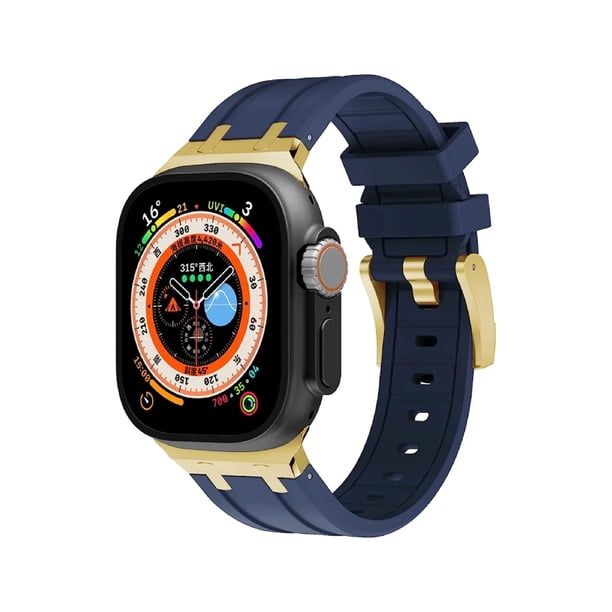 Correa De Lujo Compatible con Apple Watch Silicon Suave, Todas las Series